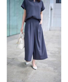 【アンタイトル/UNTITLED】の【大人気セットアップ!!快適なはき心地】リラックス ガウチョパンツ 人気、トレンドファッション・服の通販 founy(ファニー) ファッション Fashion レディースファッション WOMEN セットアップ Setup パンツ Pants ガウチョパンツ Gaucho Pants ギャザー Gather セットアップ Set Up フロント Front リラックス Relax |ID:prp329100004536557
