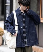 【ロッキーモンロー/Rocky Monroe】のヴィンテージライクデニムカバーオール 人気、トレンドファッション・服の通販 founy(ファニー) ファッション Fashion レディースファッション Fashion for Women デニム Denim, Jeans Material thumbnail インディゴ|ID: prp329100004536567 ipo3291000000033553806