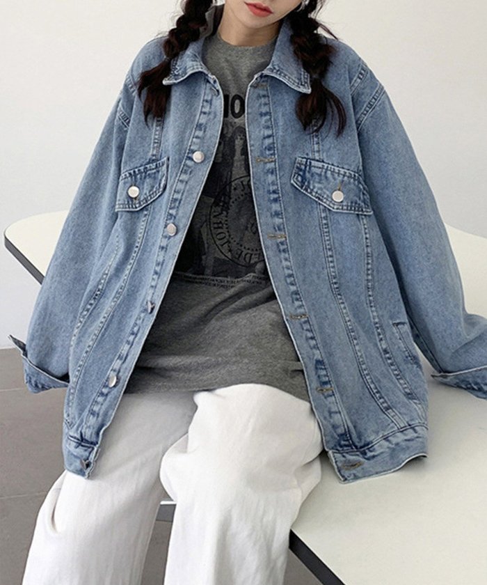 【ミニミニストア/miniministore】のデニムジャケットゆったり Gジャン羽織る インテリア・キッズ・メンズ・レディースファッション・服の通販 founy(ファニー) https://founy.com/ ファッション Fashion レディースファッション WOMEN アウター Coat Outerwear ジャケット Jackets デニムジャケット Denim Jackets おすすめ Recommend ジャケット Jacket デニム Denim トレンド Trend ベーシック Basic 無地 Plain Color 羽織 Haori 長袖 Long Sleeve |ID: prp329100004536570 ipo3291000000032057542