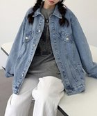 【ミニミニストア/miniministore】のデニムジャケットゆったり Gジャン羽織る サックスブルー|ID: prp329100004536570 ipo3291000000032057544