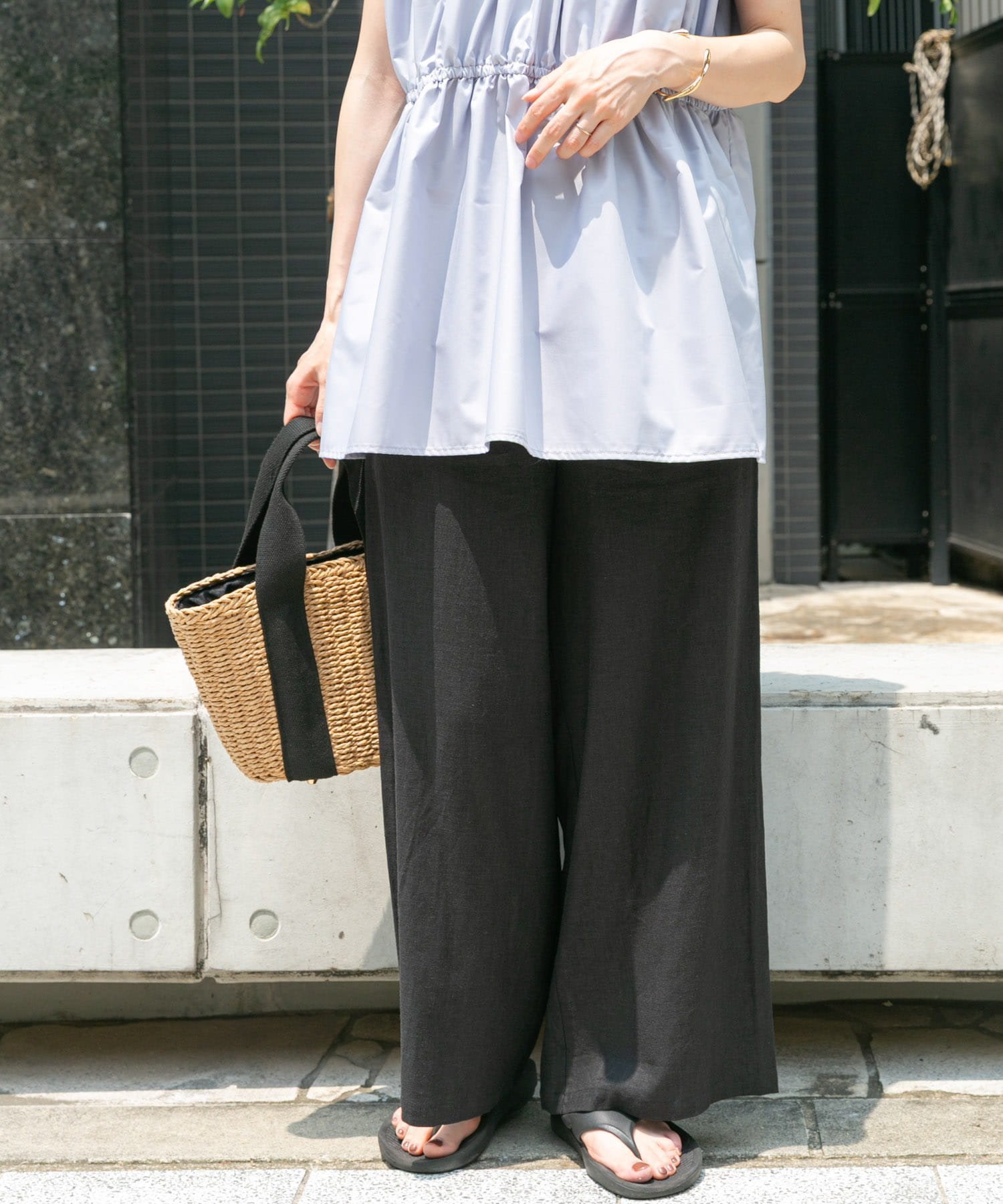 【その他のブランド/Other】の『Sサイズあり』『洗濯可』リネンレーヨンワイドパンツ インテリア・キッズ・メンズ・レディースファッション・服の通販 founy(ファニー) 　ファッション　Fashion　レディースファッション　Fashion for Women　パンツ　Pants & Trousers　おすすめ　Recommended / Our Picks　シンプル　Simple, Minimal　ベーシック　Basic, Essential　リネン　Linen, Linen Fabric　ワイド　Wide, Wide Fit　人気　Popular, Best Seller　定番　Standard, Basic Item　無地　Plain, Solid Color　BLK|ID: prp329100004536580 ipo3291000000032720637