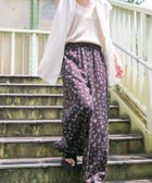 【アイテムズアーバンリサーチ/ITEMS URBAN RESEARCH】の『Sサイズあり』『洗濯可』リネンレーヨンワイドパンツ 柄BLK|ID: prp329100004536580 ipo3291000000033544377