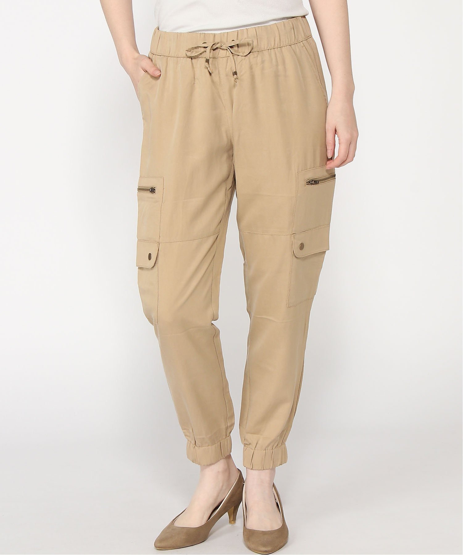 【バナナリパブリック ファクトリーストア/BANANA REPUBLIC FACTORY STORE】のBANANA REPUBLIC FACTORY STORE テンセルソフトカーゴパンツ インテリア・キッズ・メンズ・レディースファッション・服の通販 founy(ファニー) 　ファッション　Fashion　レディースファッション　WOMEN　パンツ　Pants　カーゴパンツ　Cargo Pants　ポケット　Pocket　NEW_BRITISH_KHAKI|ID: prp329100004536593 ipo3291000000032250296