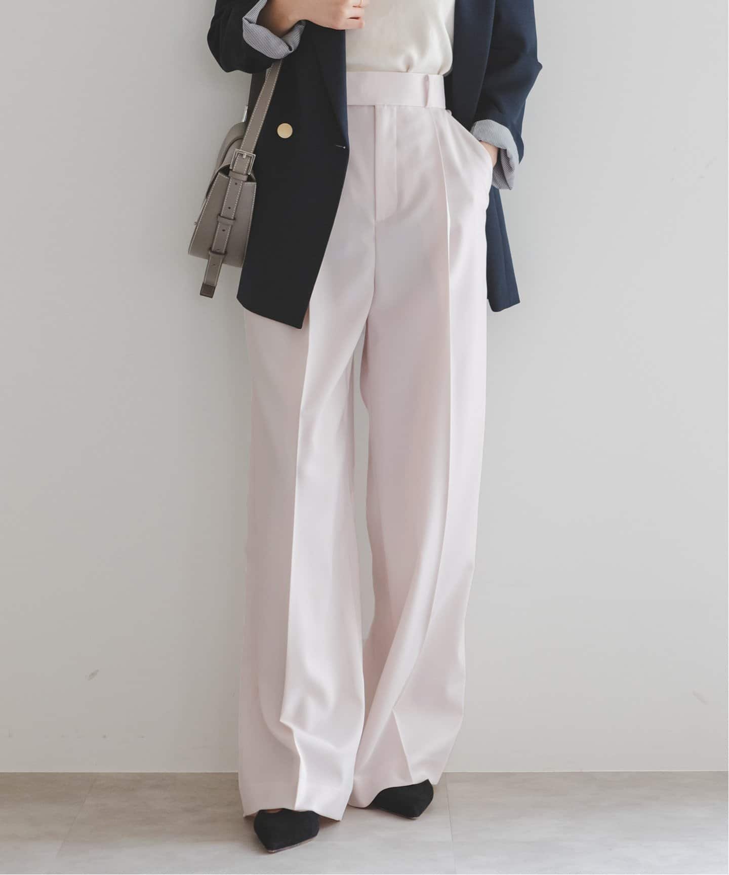 【ノーブル / スピック&スパン/NOBLE / Spick & Span】の《追加》エステルツイルストレッチスラックスパンツ 5 インテリア・キッズ・メンズ・レディースファッション・服の通販 founy(ファニー) 　ファッション　Fashion　レディースファッション　WOMEN　パンツ　Pants　スラックス　Slacks　再入荷　Restock/Back In Stock/Re Arrival　ピンク|ID: prp329100004536611 ipo3291000000032057933