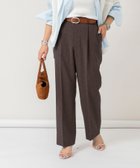 【ノーリーズ/NOLLEY'S】の【PR林 別注カラーあり】ウォッシャブルツイルストレッチ愛されワイドパンツ ブラウン|ID: prp329100004536614 ipo3291000000032057960