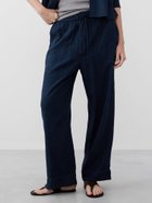 【バナナリパブリック ファクトリーストア/BANANA REPUBLIC FACTORY STORE】のBANANA REPUBLIC FACTORY STORE リネンブレンドプルオンストレートパンツ 人気、トレンドファッション・服の通販 founy(ファニー) ファッション Fashion レディースファッション WOMEN パンツ Pants サンダル Sandals シンプル Simple スニーカー Sneakers テクスチャー Texture ロング Long ワイド Wide 吸水 Water Absorption 夏 Summer thumbnail NAVY|ID: prp329100004536651 ipo3291000000032058236