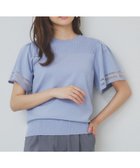 【インデックス/INDEX】のフレアスリーブニット/オーガニックコットン混【UV/洗濯機洗い可】 人気、トレンドファッション・服の通販 founy(ファニー) ファッション Fashion レディースファッション WOMEN トップス・カットソー Tops/Tshirt ニット Knit Tops なめらか Smooth コンパクト Compact シアー Sheer スリーブ Sleeve フレア Flare エレガント 上品 Elegant thumbnail ブルー|ID: prp329100004536664 ipo3291000000032058354