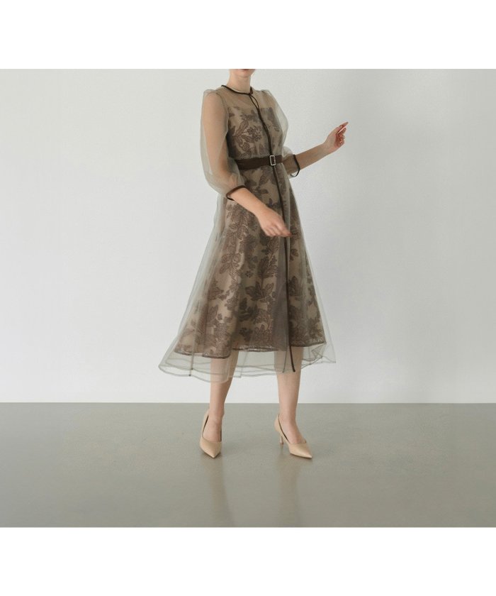 【その他のブランド/Other】のLEJA-チュールパイピングリーフベルトAラインワンピースドレス 結婚式 インテリア・キッズ・メンズ・レディースファッション・服の通販 founy(ファニー) https://founy.com/ ファッション Fashion レディースファッション Fashion for Women ワンピース Dresses フォーマル・パーティードレス・結婚式用ドレス Elegant & Casual Dresses Aラインワンピース・フレアシルエット A-Line Dresses / Flared Silhouette Dresses ベルト&ウエストマーク Belts & Waist Accessories インナー Innerwear エレガント 上品 Elegant オケージョン Occasion Wear スリーブ Sleeve, Long Sleeve / Short Sleeve チュール Tulip, Tulip Motif トレンド Trend, Trending Now ドレス Dress, One-Piece パイピング Piping, Trim Design フェミニン Feminine, Girly フォーマル Formal, Dressy マーメイド Mermaid, Fishtail Silhouette リーフ Leaf, Botanical Leaf 結婚式 Wedding 披露宴 Wedding Reception 二次会 After Party |ID: prp329100004536670 ipo3291000000032751180