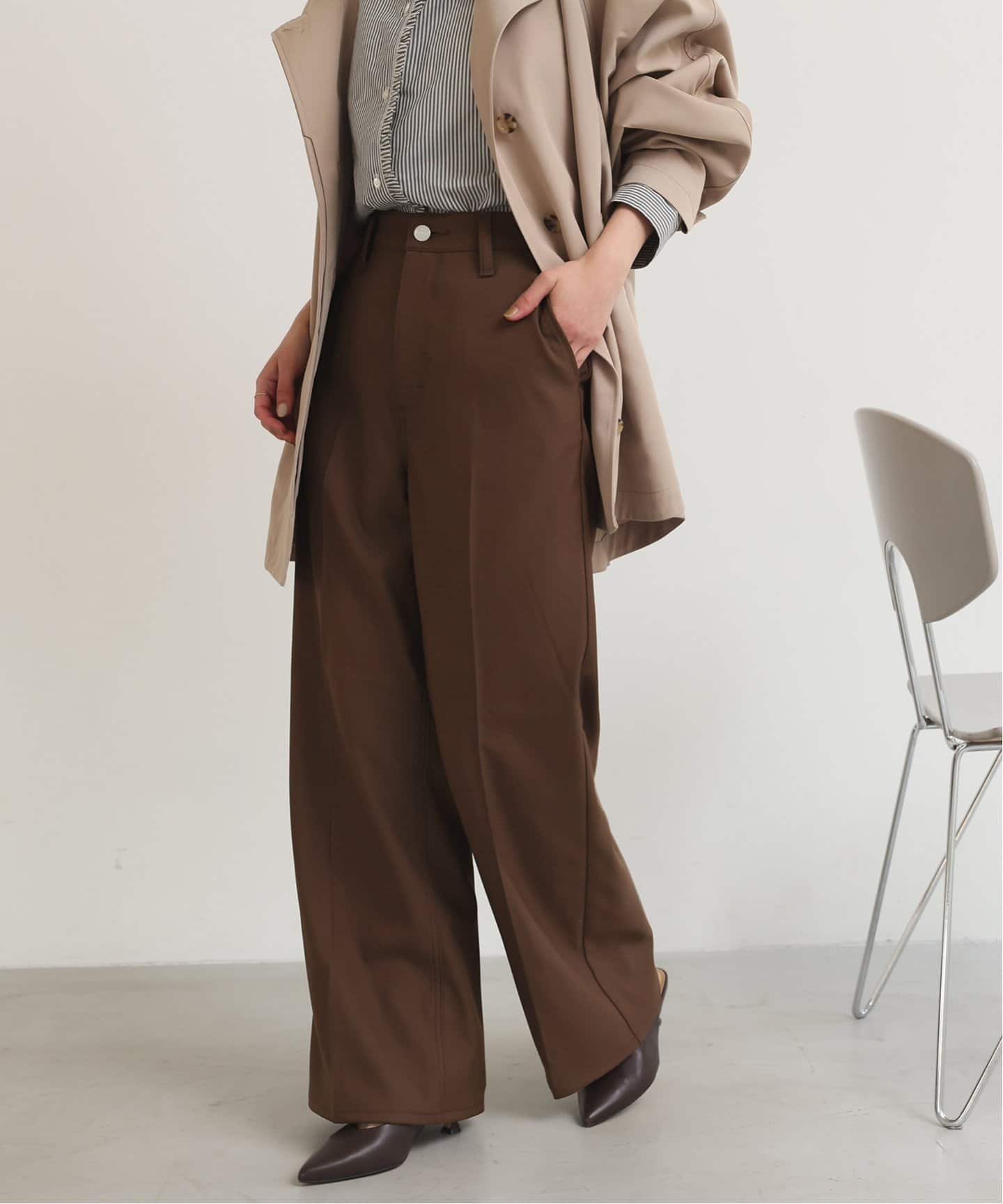 【スローブ イエナ/SLOBE IENA】のWrangler/ラングラー SLOBE別注 ワイドランチャー インテリア・キッズ・メンズ・レディースファッション・服の通販 founy(ファニー) 　ファッション　Fashion　レディースファッション　WOMEN　別注　Special Order　ブラウン|ID: prp329100004536693 ipo3291000000032058525