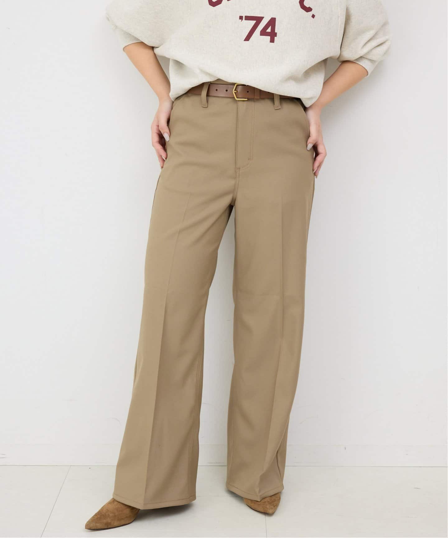 【スローブ イエナ/SLOBE IENA】のWrangler/ラングラー SLOBE別注 ワイドランチャー インテリア・キッズ・メンズ・レディースファッション・服の通販 founy(ファニー) 　ファッション　Fashion　レディースファッション　WOMEN　別注　Special Order　ベージュ|ID: prp329100004536693 ipo3291000000032058527