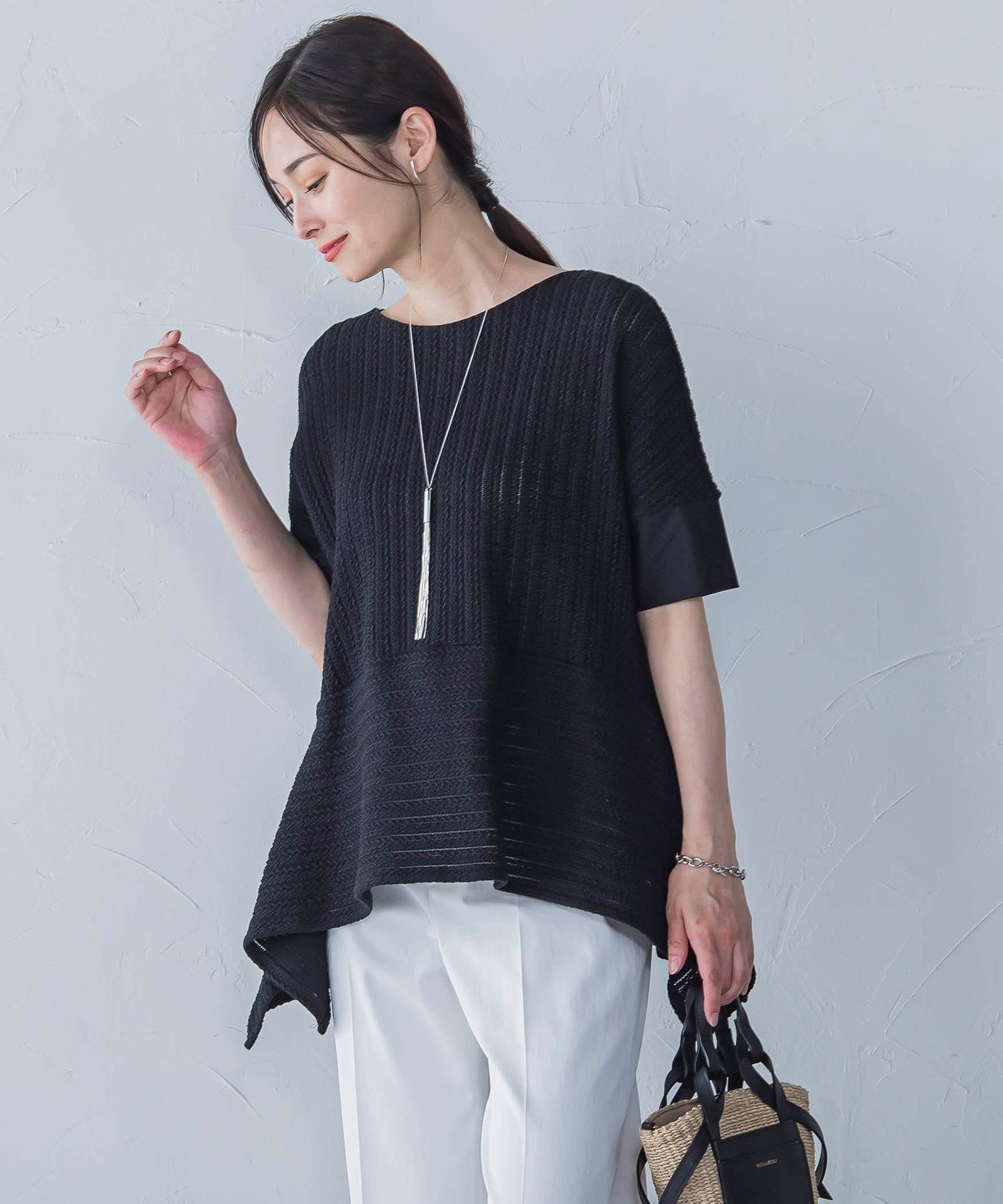 【ロートレ アモン/LAUTRE AMONT】の綿麻ラッセル5分袖ブラウス≪手洗い可能≫ 人気、トレンドファッション・服の通販 founy(ファニー) 　ファッション　Fashion　レディースファッション　WOMEN　トップス・カットソー　Tops/Tshirt　シャツ/ブラウス　Shirts/Blouses　ラッセル　Russell　夏　Summer　 other-1|ID: prp329100004536697 ipo3291000000032058543