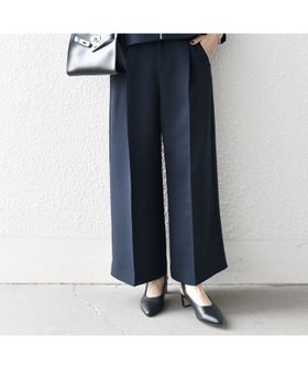 【シップス フォー ウィメン/SHIPS】 SHIPS any 洗濯機可能 ダブルクロス クロップド ワイド パンツ NAVY BLUE人気、トレンドファッション・服の通販 founy(ファニー) ファッション Fashion レディースファッション Fashion for Women パンツ Pants & Trousers 2025年 2025 2025春夏・S/S Spring/Summer 2025 SS25 クロップド Cropped, Short Length ダブル Double, Double-Breasted ワイド Wide, Wide Fit |ID:prp329100004536710