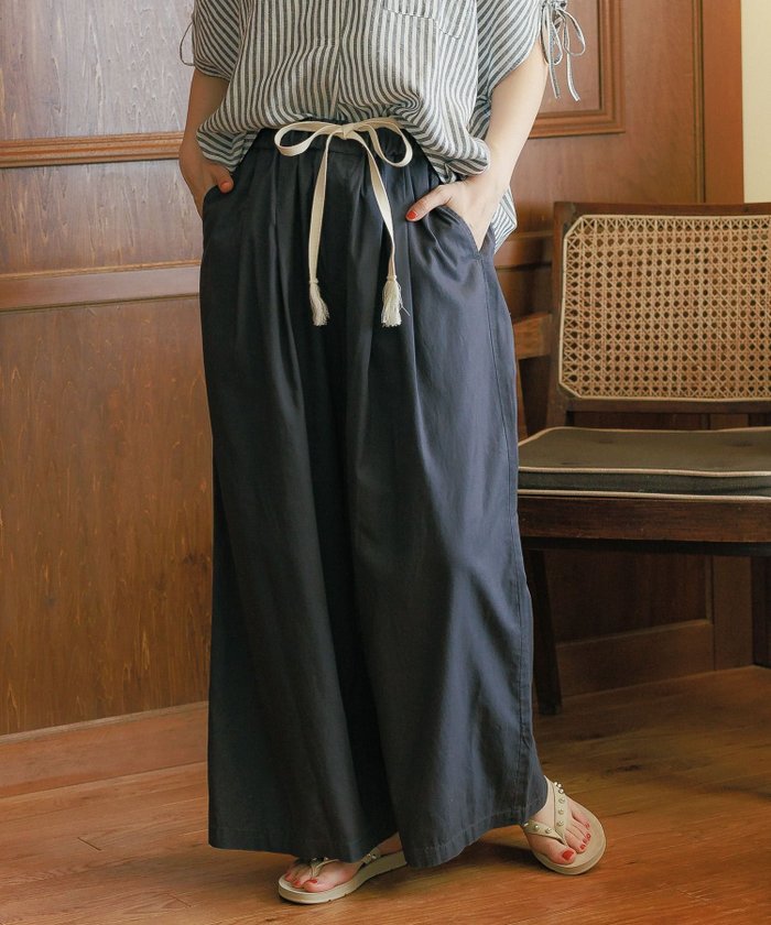 【ニコアンド/niko and】のDRYイージーワイドパンツ インテリア・キッズ・メンズ・レディースファッション・服の通販 founy(ファニー) https://founy.com/ ファッション Fashion レディースファッション Ladies' Fashion Online パンツ Pants おすすめ Recommend バランス Balance ボトム Bottom ワイド Wide 楽ちん Easy |ID: prp329100004536727 ipo3291000000032664050
