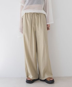 【ジーナシス/JEANASiS】のリネンイージーパンツ 人気、トレンドファッション・服の通販 founy(ファニー) ファッション Fashion レディースファッション WOMEN パンツ Pants おすすめ Recommend カットソー Cut And Sew サンダル Sandals シンプル Simple ジャケット Jacket セットアップ Set Up リネン Linen ワイド Wide 夏 Summer |ID:prp329100004536732