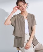 【インディヴィ/INDIVI】の新色登場!【洗える/エアリー】ティアードブラウス モカブラウン|ID: prp329100004536767 ipo3291000000032497160