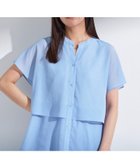 【インディヴィ/INDIVI】の新色登場!【洗える/エアリー】ティアードブラウス ブルー|ID: prp329100004536767 ipo3291000000032497161