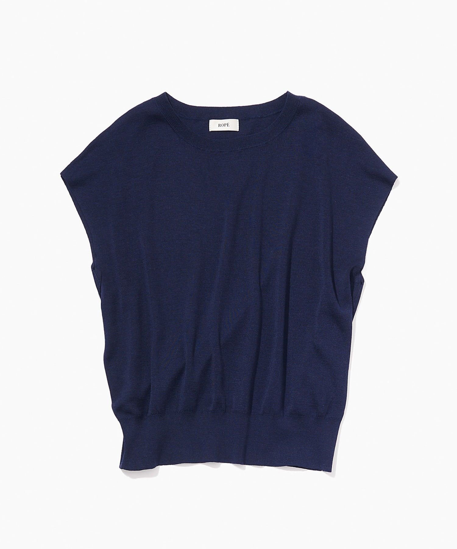 【ロペ/ROPE'】の【スキンニット】シルク100%フレンチスリーブトップス/洗える 人気、トレンドファッション・服の通販 founy(ファニー) 　ファッション　Fashion　レディースファッション　WOMEN　トップス・カットソー　Tops/Tshirt　ニット　Knit Tops　洗える　Washable　コンパクト　Compact　シルク　Silk　スリーブ　Sleeve　ツイスト　Twist　ドレープ　Drape　なめらか　Smooth　フレンチ　French　プリント　Print　ボトム　Bottom　ポケット　Pocket　レース　Race　冬　Winter　おすすめ　Recommend　夏　Summer　エレガント 上品　Elegant　 other-1|ID: prp329100004536828 ipo3291000000032059289
