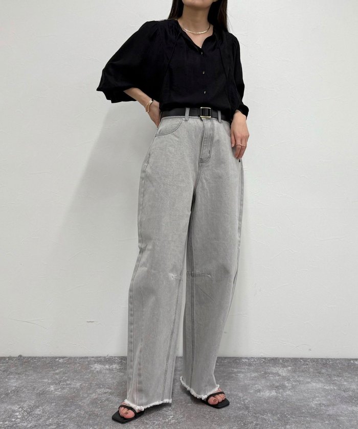 【その他のブランド/Other】のカーブデニムパンツ インテリア・キッズ・メンズ・レディースファッション・服の通販 founy(ファニー) https://founy.com/ ファッション Fashion レディースファッション WOMEN パンツ Pants デニムパンツ Denim Pants 2025年 2025 2025春夏・S/S Ss,Spring/Summer,2025 おすすめ Recommend シンプル Simple デニム Denim トレンド Trend ワイド Wide 夏 Summer 定番 Standard 春 Spring S/S・春夏 Ss・Spring/Summer |ID: prp329100004536849 ipo3291000000032251119