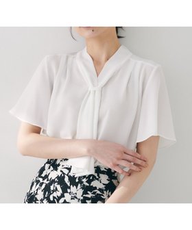 【アンタイトル/UNTITLED】の【通勤/オフィス/二の腕カバー】ボウタイブラウス 人気、トレンドファッション・服の通販 founy(ファニー) ファッション Fashion レディースファッション WOMEN トップス・カットソー Tops/Tshirt シャツ/ブラウス Shirts/Blouses インナー Inner ジャケット Jacket ストライプ Stripe スーツ Suit フレア Flare ループ Loop エレガント 上品 Elegant 無地 Plain Color ビジネス 仕事 通勤 Business |ID:prp329100004536850