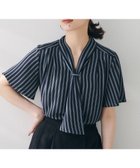 【アンタイトル/UNTITLED】の【通勤/オフィス/二の腕カバー】ボウタイブラウス 人気、トレンドファッション・服の通販 founy(ファニー) ファッション Fashion レディースファッション WOMEN トップス・カットソー Tops/Tshirt シャツ/ブラウス Shirts/Blouses インナー Inner ジャケット Jacket ストライプ Stripe スーツ Suit フレア Flare ループ Loop エレガント 上品 Elegant 無地 Plain Color ビジネス 仕事 通勤 Business thumbnail ネイビー|ID: prp329100004536850 ipo3291000000032276756
