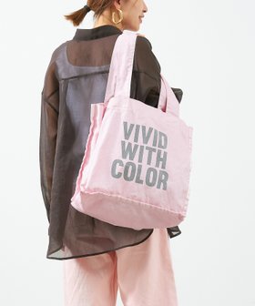 【マイカ ディール/MICA & DEAL】のVIVID WITH COLOR ロゴコットントートバッグ 人気、トレンドファッション・服の通販 founy(ファニー) ファッション Fashion レディースファッション WOMEN バッグ Bag トートバック Tote Bag プリント Print ポケット Pocket |ID:prp329100004536853