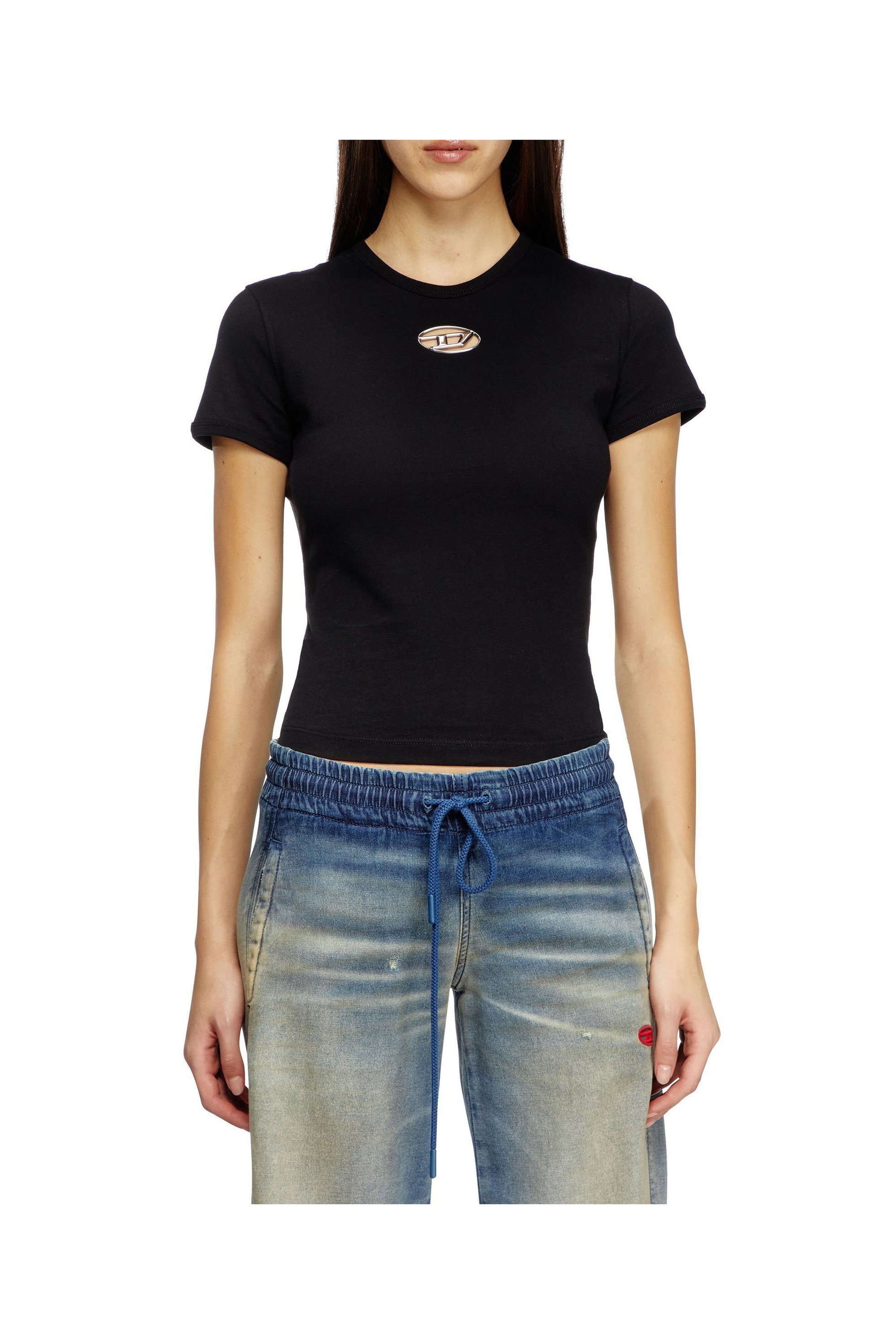 【ディーゼル/DIESEL】のウィメンズ Tシャツ T-UNCUTIE-LONG-OD-Q1 インテリア・キッズ・メンズ・レディースファッション・服の通販 founy(ファニー) 　ファッション　Fashion　レディースファッション　WOMEN　トップス・カットソー　Tops/Tshirt　シャツ/ブラウス　Shirts/Blouses　ロング / Tシャツ　T-Shirts　インナー　Inner　オーバル　Oval　シンプル　Simple　ジャージー　Jersey　スリム　Slim　フィット　Fit　ブラック|ID: prp329100004536868 ipo3291000000032059521