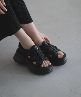 【ローリーズファーム/LOWRYS FARM】のカンドウフィットスポサン 人気、トレンドファッション・服の通販 founy(ファニー) ファッション Fashion レディースファッション Fashion for Women ドローコード Drawcord, Drawstring Cord 厚底 Platform Shoes 軽量 Lightweight, Ultra Light |ID:prp329100004536876