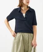 【マイカ ディール/MICA & DEAL】のシアーニットポロシャツ D/NAVY|ID: prp329100004536885 ipo3291000000032673059