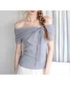 【クリア/clear】のチュールリボンデザインニットトップス 人気、トレンドファッション・服の通販 founy(ファニー) ファッション Fashion レディースファッション WOMEN トップス・カットソー Tops/Tshirt ニット Knit Tops おすすめ Recommend オフショル Off Shoulder チュール Tulle ネックレス Necklace フェミニン Feminine フレア Flare マーメイド Mermaid thumbnail GY|ID: prp329100004536906 ipo3291000000032059770