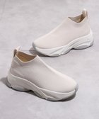【プラスダイアナ/plus diana】の【撥水加工】軽量ニットソックススニーカー 人気、トレンドファッション・服の通販 founy(ファニー) ファッション Fashion レディースファッション Ladies' Fashion Online トップス・カットソー Tops/Tshirt ニット Knit Tops ソックス Socks インソール Insole クッション Cushion ストーン Stone スニーカー Sneakers ソックス Socks フィット Fit プレート Plate ボトム Bottom ラバー Rubber 軽量 Lightweight thumbnail アイボリー生地|ID: prp329100004536915 ipo3291000000032624524