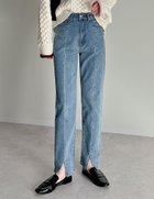 【リエディ/Re:EDIT】のセンタースリットリサイクルデニム 人気、トレンドファッション・服の通販 founy(ファニー) ファッション Fashion レディースファッション WOMEN コンパクト Compact スリット Slit スリム Slim センター Center デニム Denim バランス Balance 再入荷 Restock/Back In Stock/Re Arrival thumbnail ブルー|ID: prp329100004536920 ipo3291000000032059844
