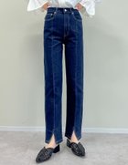 【リエディ/Re:EDIT】のセンタースリットリサイクルデニム 人気、トレンドファッション・服の通販 founy(ファニー) ファッション Fashion レディースファッション WOMEN コンパクト Compact スリット Slit スリム Slim センター Center デニム Denim バランス Balance 再入荷 Restock/Back In Stock/Re Arrival thumbnail ネイビー|ID: prp329100004536920 ipo3291000000032059846
