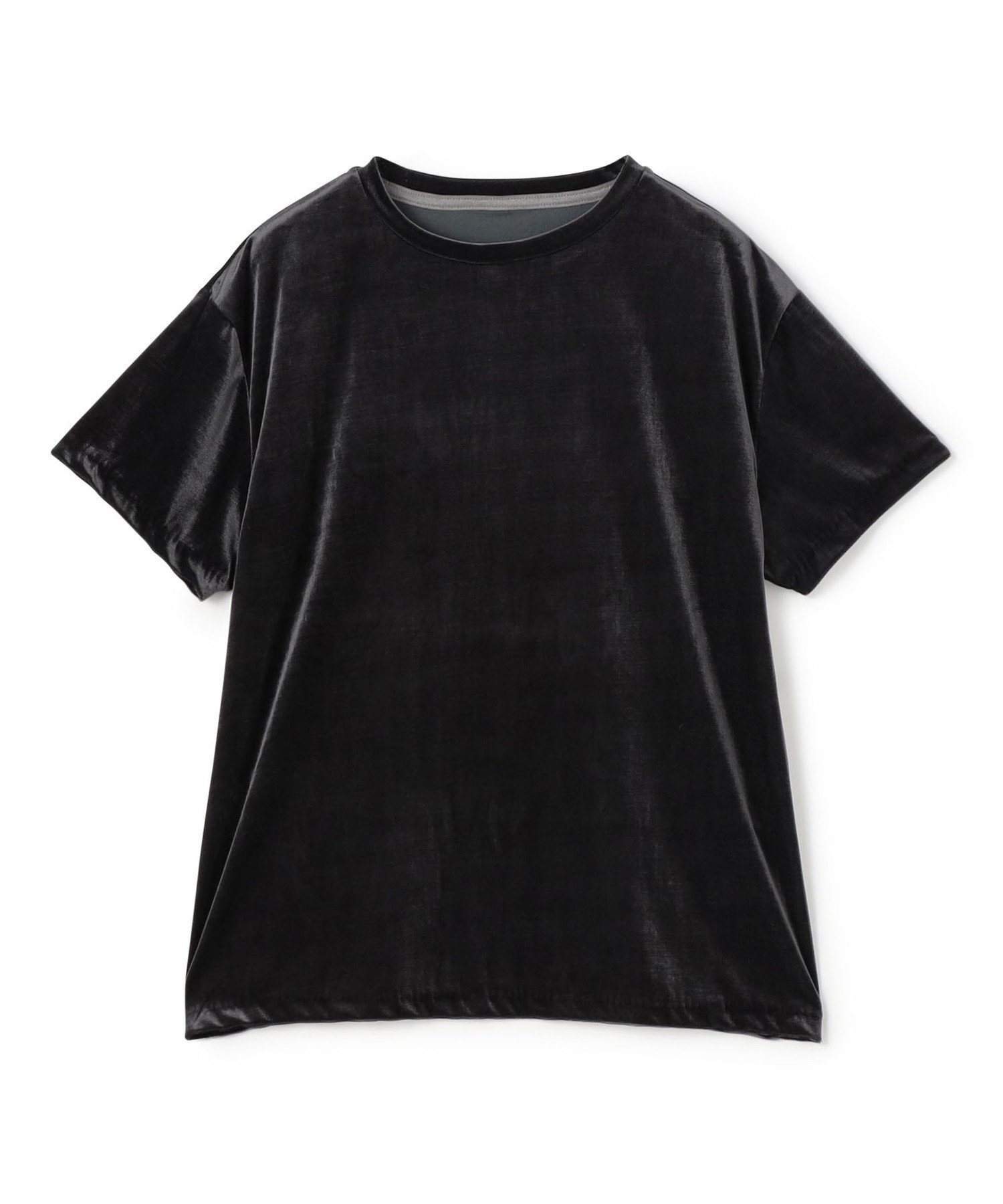 【トゥモローランド/TOMORROWLAND】のinner piece ベロアジャージーTシャツ インテリア・キッズ・メンズ・レディースファッション・服の通販 founy(ファニー) 　ファッション　Fashion　レディースファッション　WOMEN　トップス・カットソー　Tops/Tshirt　シャツ/ブラウス　Shirts/Blouses　ロング / Tシャツ　T-Shirts　ベロア　Velour　コレクション　Collection　ジャージー　Jersey　ベロア　Velor　リラックス　Relax　エレガント 上品　Elegant　夏　Summer　17 チャコールグレー|ID: prp329100004536926 ipo3291000000032059890