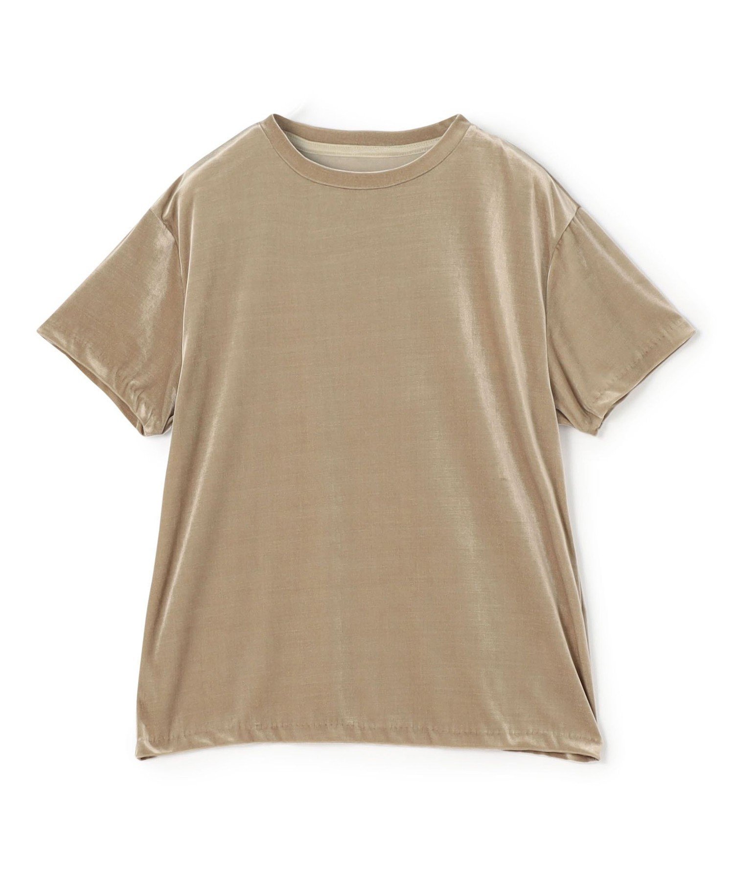 【トゥモローランド/TOMORROWLAND】のinner piece ベロアジャージーTシャツ インテリア・キッズ・メンズ・レディースファッション・服の通販 founy(ファニー) 　ファッション　Fashion　レディースファッション　WOMEN　トップス・カットソー　Tops/Tshirt　シャツ/ブラウス　Shirts/Blouses　ロング / Tシャツ　T-Shirts　ベロア　Velour　コレクション　Collection　ジャージー　Jersey　ベロア　Velor　リラックス　Relax　エレガント 上品　Elegant　夏　Summer　41 ライトベージュ|ID: prp329100004536926 ipo3291000000032059892