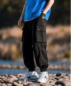 【アイモハ/aimoha】のHOOK/【HOOK】アメカジサイドビッグポケット裾絞りカーゴパンツ 人気、トレンドファッション・服の通販 founy(ファニー) ファッション Fashion レディースファッション WOMEN パンツ Pants おすすめ Recommend カーゴパンツ Cargo Pants ジャケット Jacket トレーナー Trainer ハーフ Half パーカー Hoodie ビッグ Big ポケット Pocket ミリタリー Military メンズ Mens ワイド Wide thumbnail ブラック|ID: prp329100004536937 ipo3291000000032059950