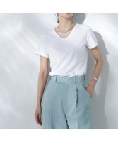 【ナノ ユニバース/nano universe】のAnti Soaked 汗染み防止VネックTシャツ 人気、トレンドファッション・服の通販 founy(ファニー) ファッション Fashion レディースファッション WOMEN トップス・カットソー Tops/Tshirt シャツ/ブラウス Shirts/Blouses ロング / Tシャツ T-Shirts Vネック V-Neck 吸水 Water Absorption スリット Slit 定番 Standard 人気 Popularity ベーシック Basic 再入荷 Restock/Back In Stock/Re Arrival 2025年 2025 2025春夏・S/S Ss,Spring/Summer,2025 |ID:prp329100004536941