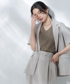 【ナノ ユニバース/nano universe】のAnti Soaked 汗染み防止VネックTシャツ カーキ|ID: prp329100004536941 ipo3291000000032059973