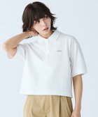 【ラコステ/LACOSTE】のヘビーウェイト鹿の子 ワイド クロップド丈 半袖ポロシャツ ホワイト|ID: prp329100004536944 ipo3291000000032661686