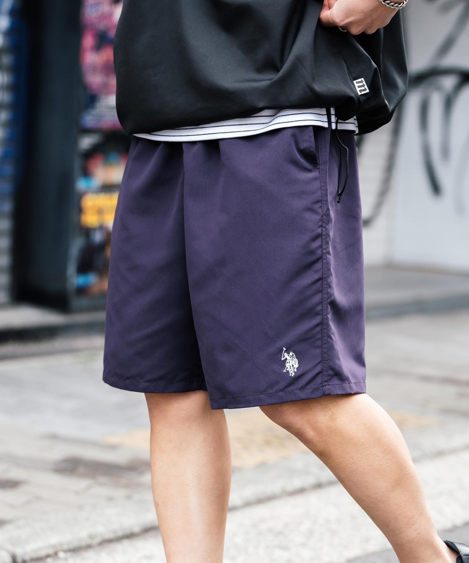【ロッキーモンロー/Rocky Monroe】のU.S. POLO ASSN. 別注コラボ水陸両用イージーパンツ インテリア・キッズ・メンズ・レディースファッション・服の通販 founy(ファニー) 　ファッション　Fashion　レディースファッション　WOMEN　パンツ　Pants　アウトドア　Outdoor　コラボ　Collaboration　コンパクト　Compact　シンプル　Simple　ドローコード　Draw Cord　ブロック　Block　ポケット　Pocket　別注　Special Order　メッシュ　Mesh　リラックス　Relax　楽ちん　Easy　再入荷　Restock/Back In Stock/Re Arrival　夏　Summer　パープル|ID: prp329100004536945 ipo3291000000032263884