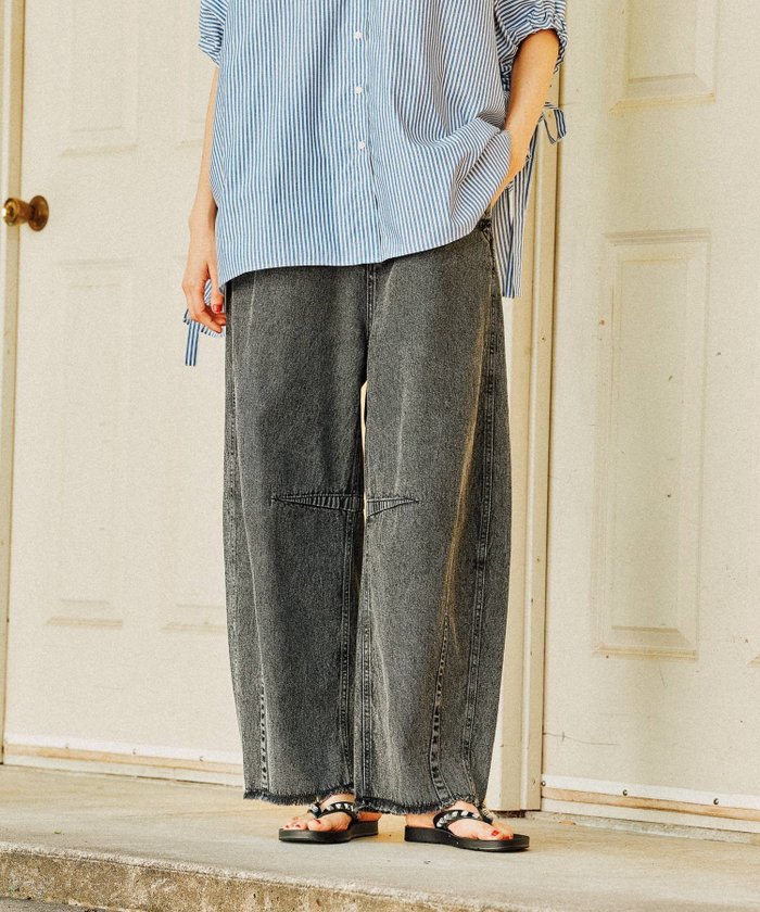 【ニコアンド/niko and】のセルフカットバレルパンツ インテリア・キッズ・メンズ・レディースファッション・服の通販 founy(ファニー) https://founy.com/ ファッション Fashion レディースファッション Ladies' Fashion Online パンツ Pants おすすめ Recommend なめらか Smooth デニム Denim トレンド Trend フリンジ Fringe ボトム Bottom ロング Long 定番 Standard |ID: prp329100004536981 ipo3291000000032571660