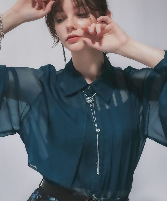 【ハレ/HARE】のシアープリーツシャツ インテリア・キッズ・メンズ・レディースファッション・服の通販 founy(ファニー) https://founy.com/ ファッション Fashion レディースファッション Ladies' Fashion Online トップス・カットソー Tops/Tshirt シャツ/ブラウス Shirts/Blouses おすすめ Recommend インナー Inner シフォン Chiffon ダブル Double プリーツ Pleats ヨーク Yoke 人気 Popularity 夏 Summer 定番 Standard 羽織 Haori |ID: prp329100004536993 ipo3291000000032527164