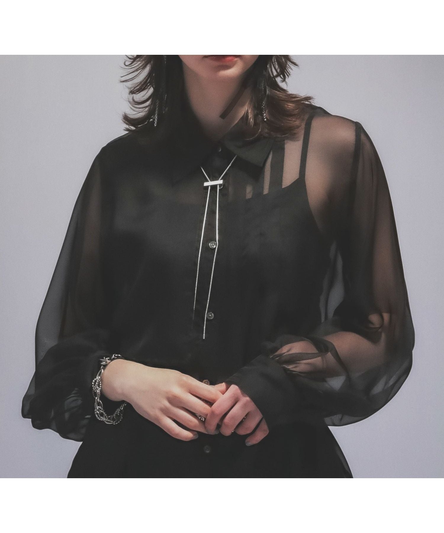 【ハレ/HARE】のシアープリーツシャツ インテリア・キッズ・メンズ・レディースファッション・服の通販 founy(ファニー) 　ファッション　Fashion　レディースファッション　Ladies' Fashion Online　トップス・カットソー　Tops/Tshirt　シャツ/ブラウス　Shirts/Blouses　おすすめ　Recommend　インナー　Inner　シフォン　Chiffon　ダブル　Double　プリーツ　Pleats　ヨーク　Yoke　人気　Popularity　夏　Summer　定番　Standard　羽織　Haori　ブラック09|ID: prp329100004536993 ipo3291000000032598104