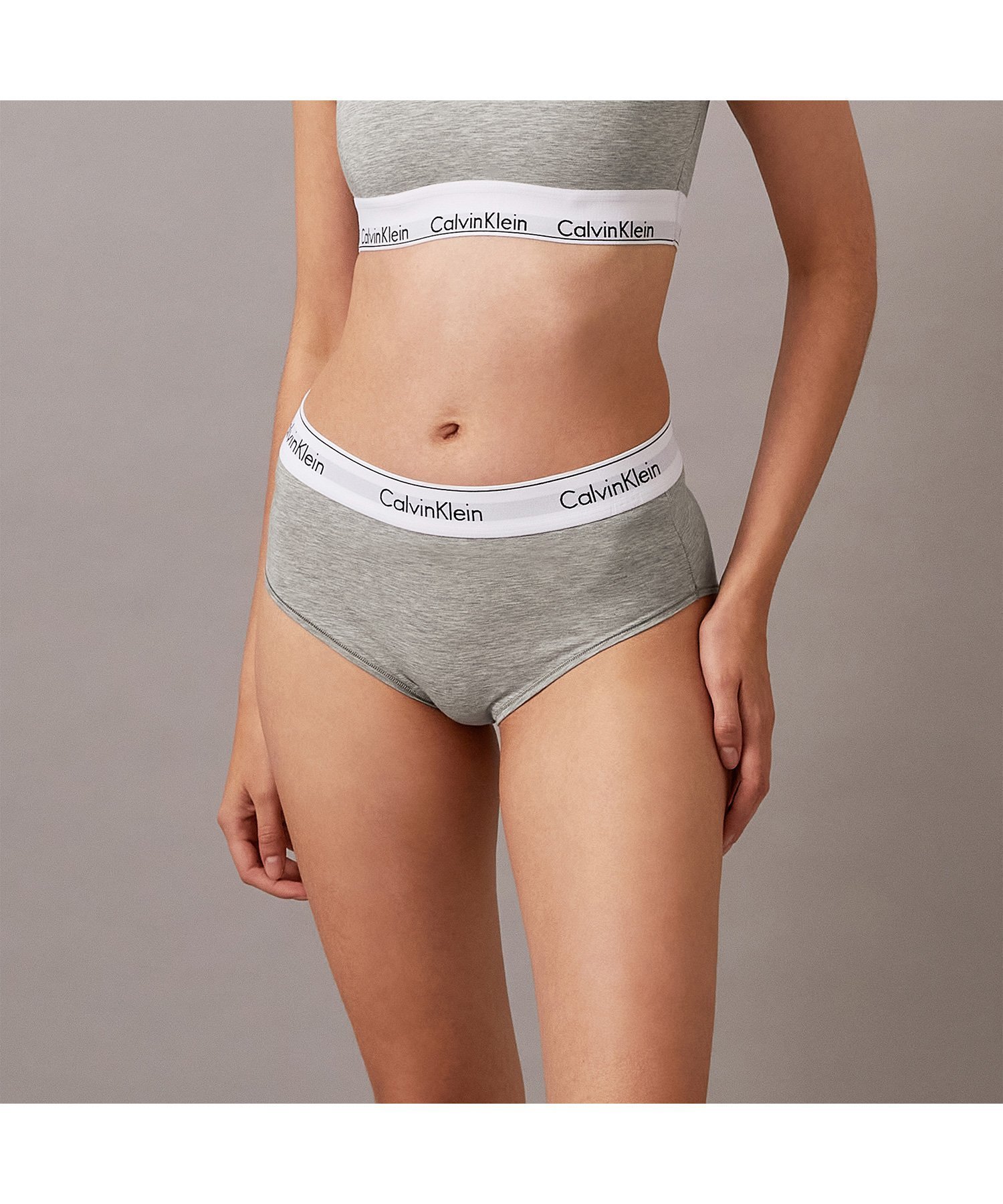 【カルバンクライン/Calvin Klein】の【公式ショップ】 カルバンクライン CK ロゴ コットン ハイウェスト ビキニ ショーツ Calvin Klein Underwear QF6280 インテリア・キッズ・メンズ・レディースファッション・服の通販 founy(ファニー) 　ファッション　Fashion　レディースファッション　Ladies' Fashion Online　下着・ランジェリー　Underwear　ショーツ・パンティ　Shorts　アンダーウェア　Underwear　クラシック　Classic　ショーツ　Shorts　シンプル　Simple　スタイリッシュ　Stylish　ビキニ　Bikini　フィット　Fit　プリント　Print　GREY_HEATHER|ID: prp329100004537002 ipo3291000000032554652