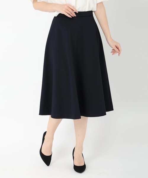【ストロベリーフィールズ/STRAWBERRY FIELDS】のジャージフレアスカート インテリア・キッズ・メンズ・レディースファッション・服の通販 founy(ファニー) 　ファッション　Fashion　レディースファッション　WOMEN　スカート　Skirt　Aライン/フレアスカート　Flared A-Line Skirts　ネイビー|ID: prp329100004537003 ipo3291000000032312838