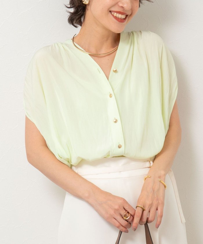 【ノーリーズ/NOLLEY'S】の割繊Vネックブラウス インテリア・キッズ・メンズ・レディースファッション・服の通販 founy(ファニー) https://founy.com/ ファッション Fashion レディースファッション WOMEN トップス・カットソー Tops/Tshirt シャツ/ブラウス Shirts/Blouses Vネック V-Neck 2025年 2025 2025春夏・S/S Ss,Spring/Summer,2025 おすすめ Recommend インナー Inner ギャザー Gather ジャケット Jacket 人気 Popularity 定番 Standard |ID: prp329100004537011 ipo3291000000032060476