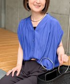 【ノーリーズ/NOLLEY'S】の割繊Vネックブラウス ロイヤルブルー|ID: prp329100004537011 ipo3291000000033580395