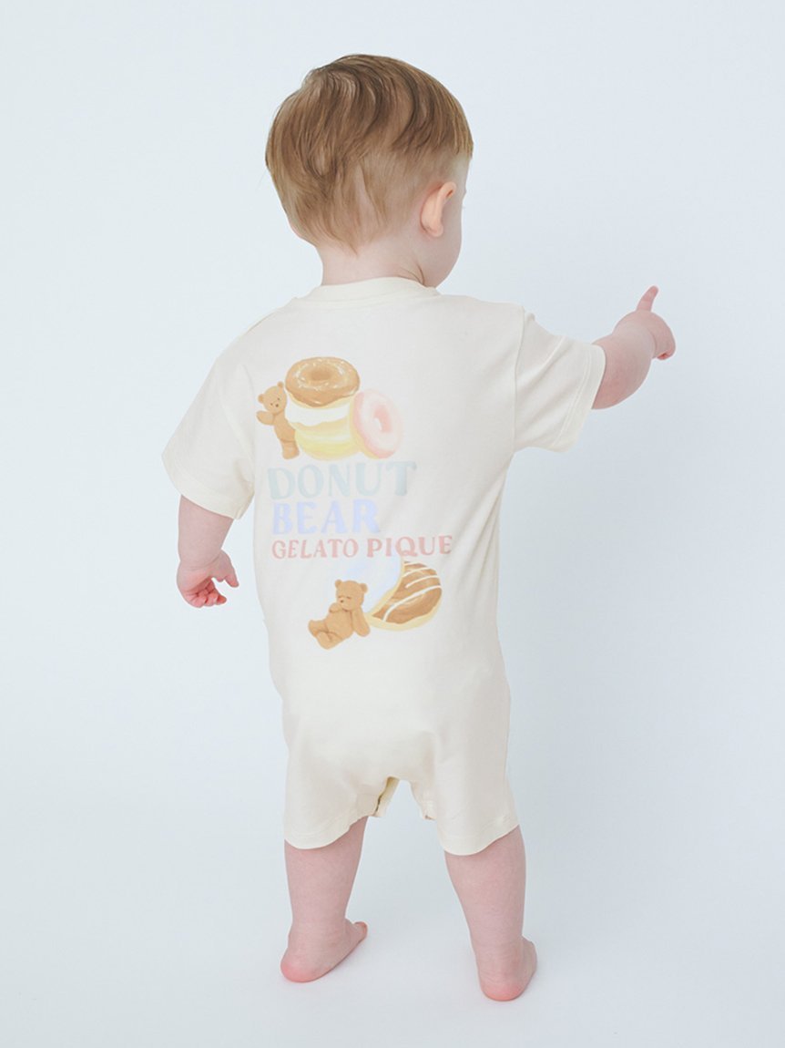 【ジェラート ピケ/gelato pique / KIDS】の【BABY】ドーナツベア柄ロンパース インテリア・キッズ・メンズ・レディースファッション・服の通販 founy(ファニー) 　ファッション　Fashion　キッズファッション　KIDS　ロンパース　Rompers　PNK[066]|ID: prp329100004537022 ipo3291000000032060551
