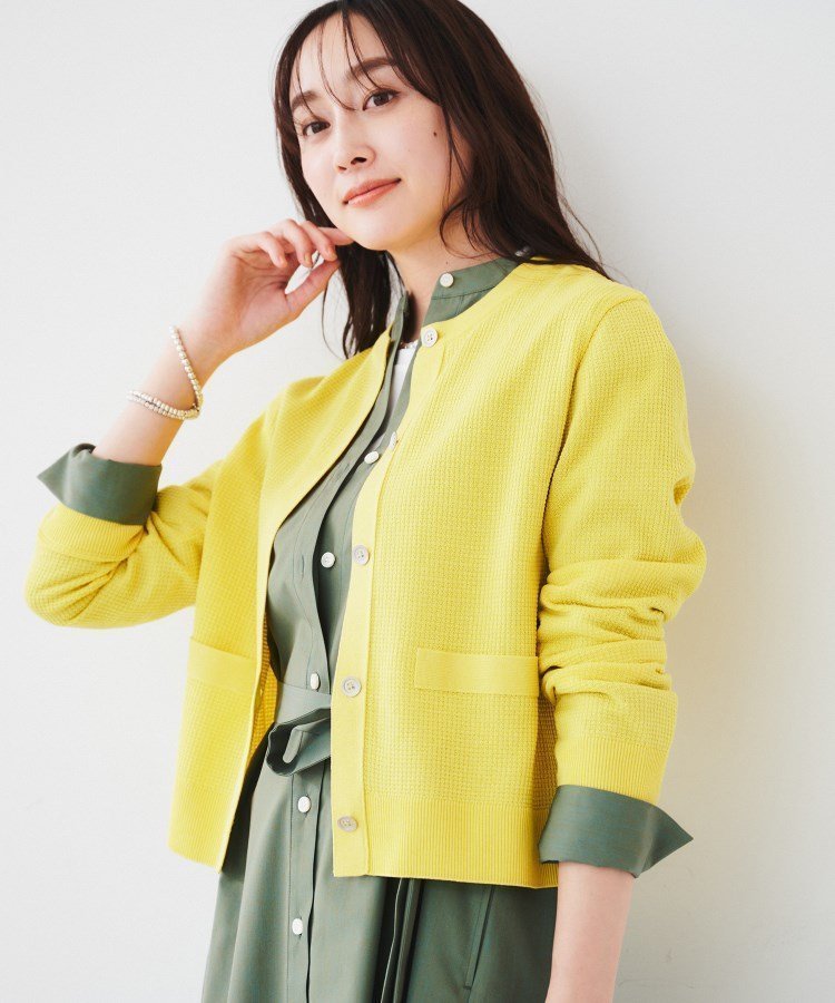 【アンタイトル/UNTITLED】の【配色カラー/アンサンブル可能】キレイめ カーディガンニット 人気、トレンドファッション・服の通販 founy(ファニー) 　ファッション　Fashion　レディースファッション　Ladies' Fashion Online　トップス・カットソー　Tops/Tshirt　ニット　Knit Tops　カーディガン　Cardigans　アンサンブル　Knit Ensemble　アンサンブル　Ensemble　インド　India　カーディガン　Cardigan　ジャケット　Jacket　ストレッチ　Stretch　フェミニン　Feminine　ポケット　Pocket　無地　Plain Color　ワイド　Wide　おすすめ　Recommend　2024年　2024　2024春夏・S/S　Ss,Spring/Summer,2024　 other-1|ID: prp329100004537043 ipo3291000000032626353