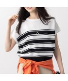 【インディヴィ/INDIVI】の新色登場!【洗える/清涼感】レーヨンストレッチ フレンチスリーブニット 人気、トレンドファッション・服の通販 founy(ファニー) ファッション Fashion レディースファッション Fashion for Women トップス・カットソー Cut & Sew Tops ニット Knit Tops & Sweaters 洗える Machine Washable ストレッチ Stretch, Stretchy Fabric 定番 Standard, Basic Item 人気 Popular, Best Seller バランス Balance, Style Balance ボトム Bottoms, Lower Wear ボーダー Border, Stripe 無地 Plain, Solid Color ロング Long, Long-Length 夏 Summer thumbnail ブラック|ID: prp329100004537046 ipo3291000000033606509