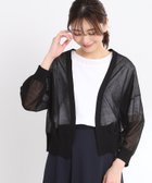 【リフレクト/Reflect】の【夏SALE/手洗い可】キレイめシアーカーディガン ブラック|ID: prp329100004537054 ipo3291000000032742574